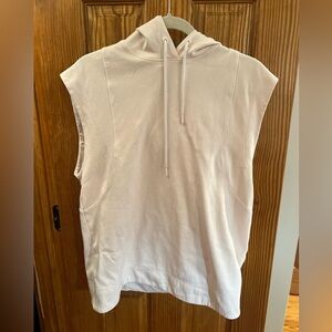 Athleta light pink sleeveless hoodie